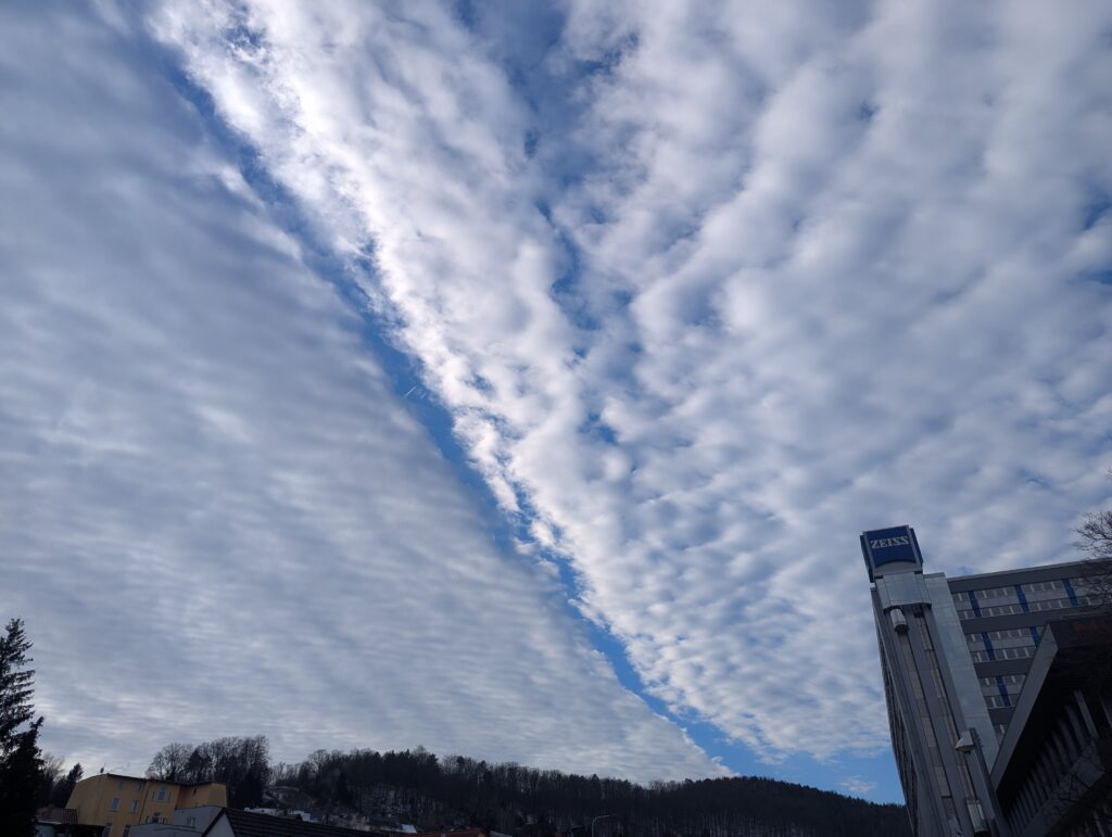 Interesting cloud formation in Jena/Germany at 2025-01-14